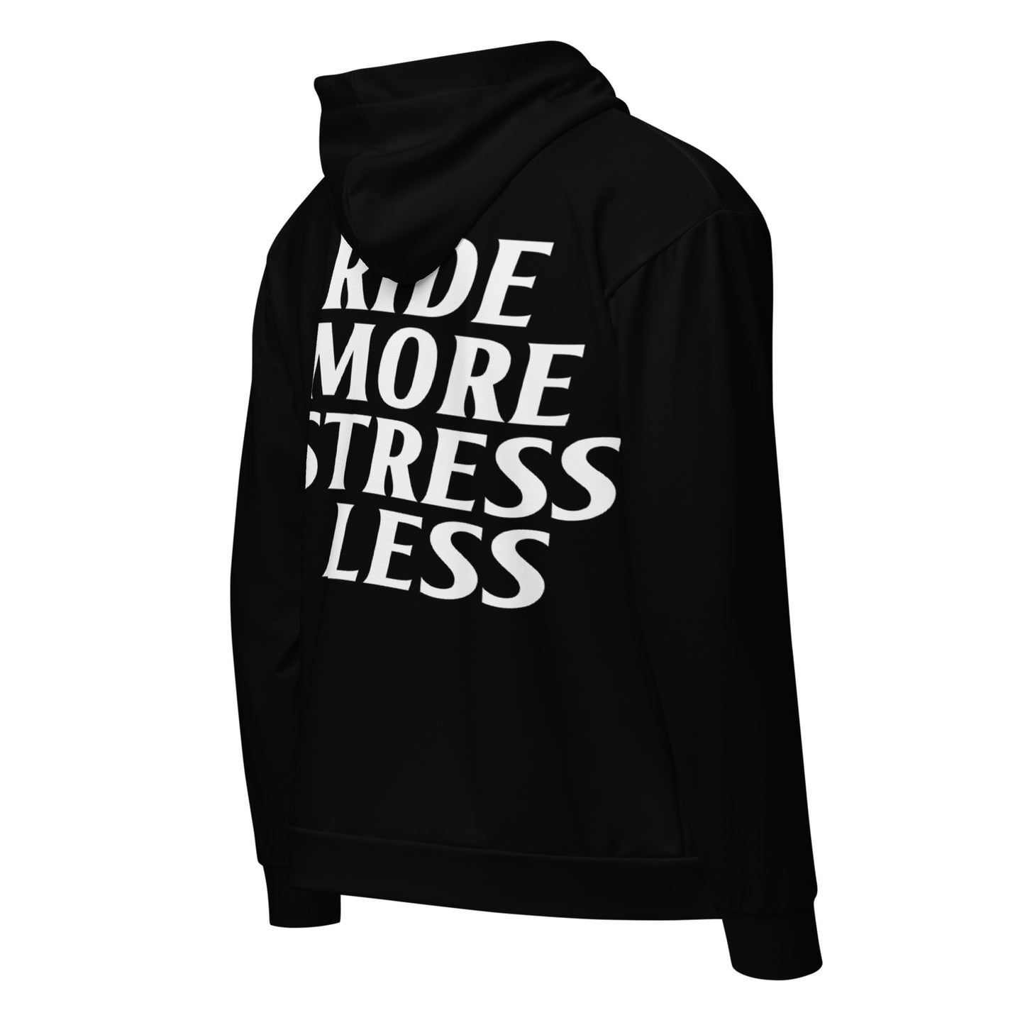 RIDE MORE STRESS LESS Unisex zip hoodie